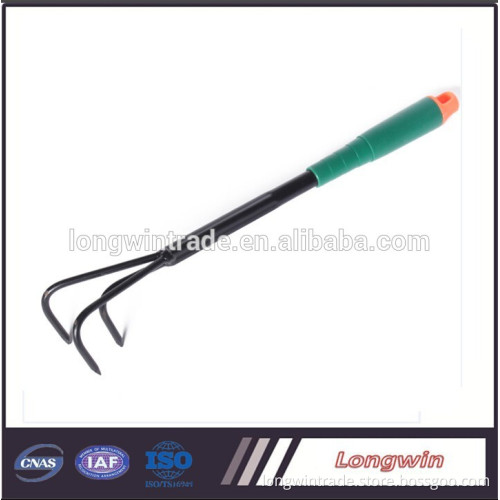 mini garden metal rake with pp handle
